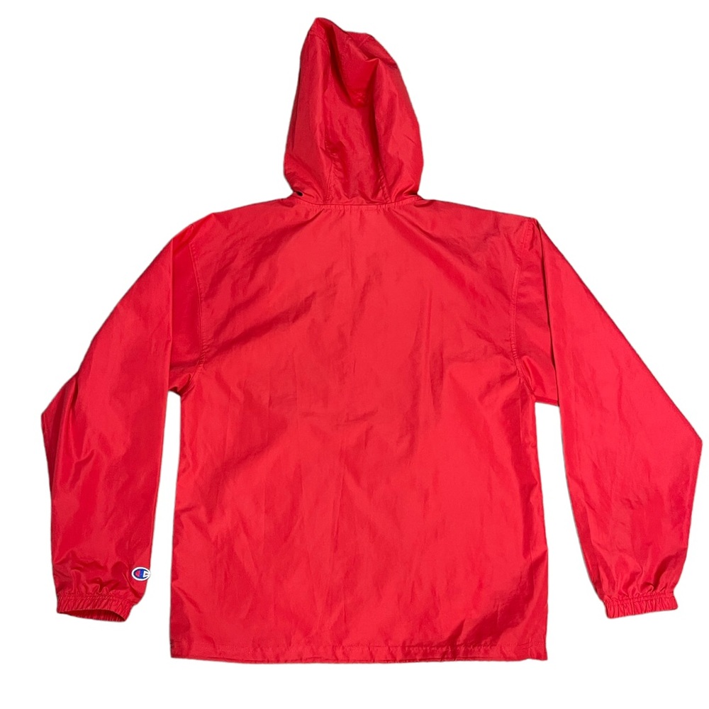 Champion Windbreaker Jacket Hooded Women’s Sz Small Red - Picture 2 of 6